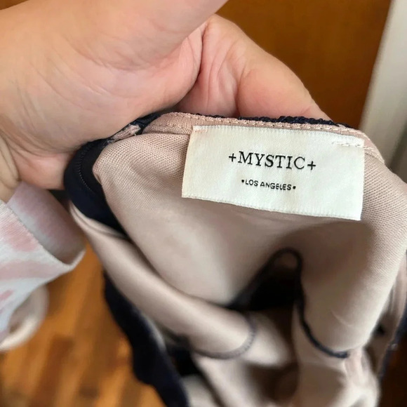 MYSTIC LOS ANGELES LACE OVERLAY CAP SLEEVE DRESS - Picture 3 of 4